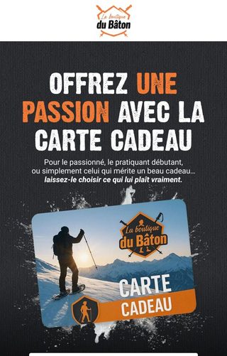 Email La Boutique du Bâton : carte cadeau